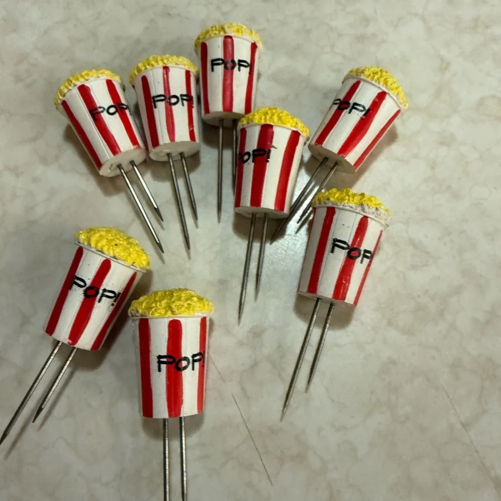 Popcorn corn holders - Red and Yellow